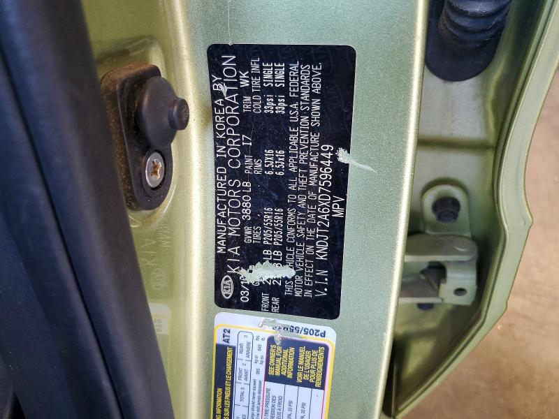 Продаж на аукціоні авто 2013 Kia Soul, vin: KNDJT2A6XD7596449, номер лоту: 63161056