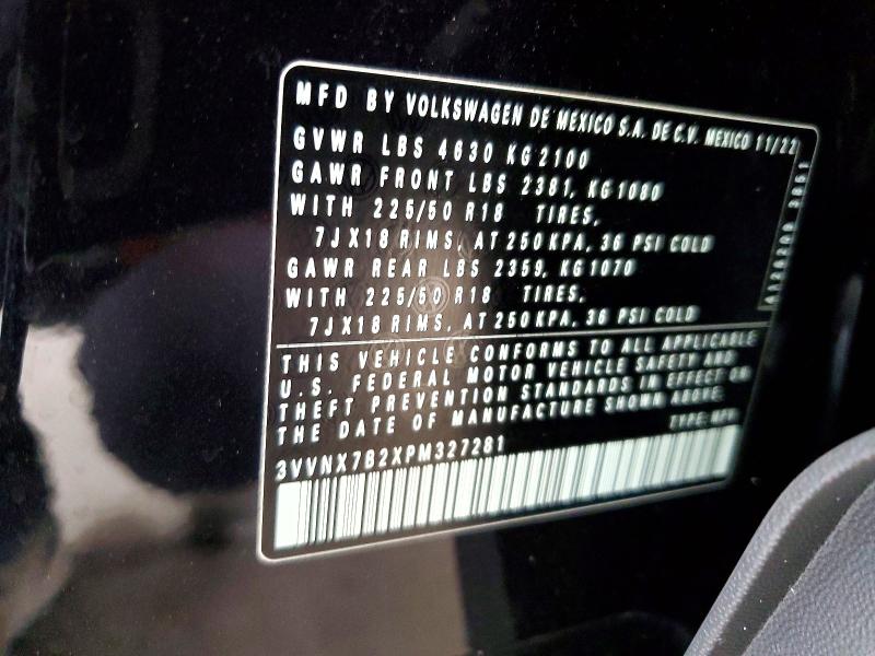 Продажа на аукционе авто 2023 Volkswagen Taos, vin: 3VVNX7B2XPM327281, номер лота: 67179626