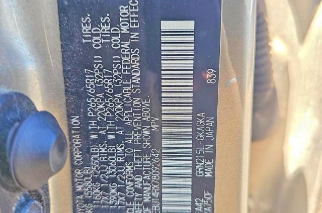 64421386 :رقم المزاد ، JTEBU14RX78092642 vin ، 2007 Toyota 4runner مزاد بيع