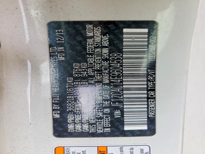 Продажа на аукционе авто 2014 Subaru Brz, vin: JF1ZCAC14E9604538, номер лота: 65498406