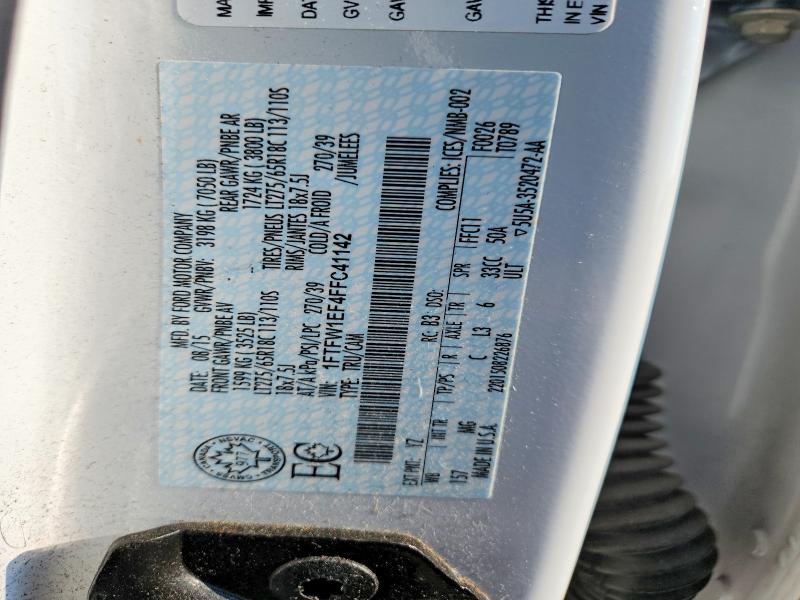 Aukcja sprzedaży 2015 Ford F150, vin: 1FTFW1EF4FFC41142, numer aukcji: 63358356