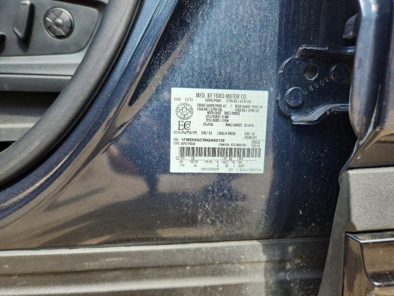 Aukcja sprzedaży 2022 Ford Explorer, vin: 1FM5K8GC5NGA02139, numer aukcji: 65672816