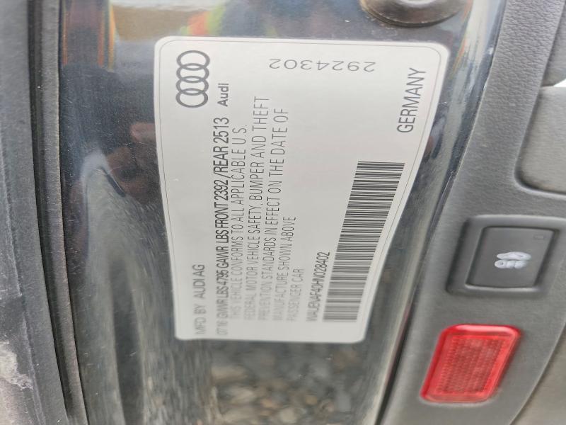 Aukcja sprzedaży 2017 Audi A4, vin: WAUENAF40HN028402, numer aukcji: 64320486