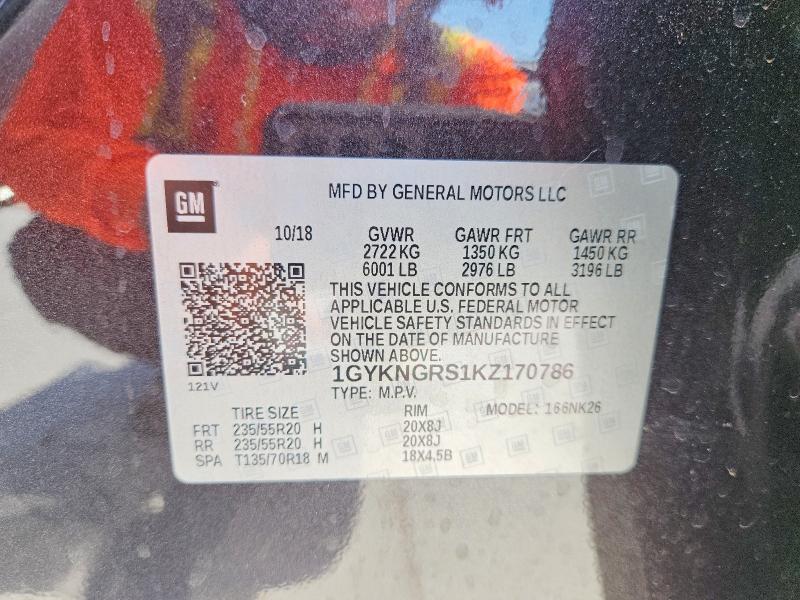 Aukcja sprzedaży 2019 Cadillac Xt5, vin: 1GYKNGRS1KZ170786, numer aukcji: 66456996