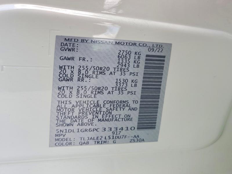 Продаж на аукціоні авто 2023 Infiniti Qx60, vin: 5N1DL1GR6PC333410, номер лоту: 64053566