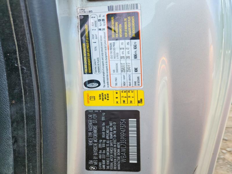 63352086 :رقم المزاد ، WBAWL73599P473754 vin ، 2009 Bmw 3 Series مزاد بيع
