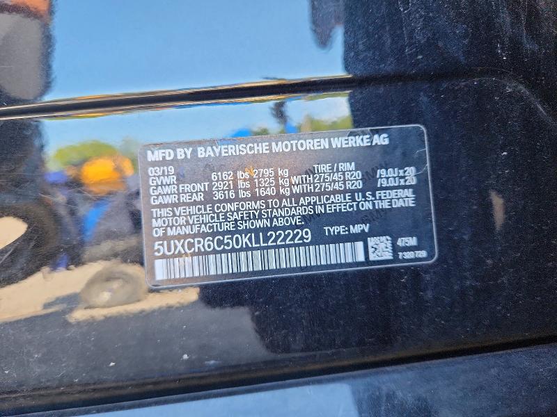 Продаж на аукціоні авто 2019 Bmw X5, vin: 5UXCR6C50KLL22229, номер лоту: 66647926