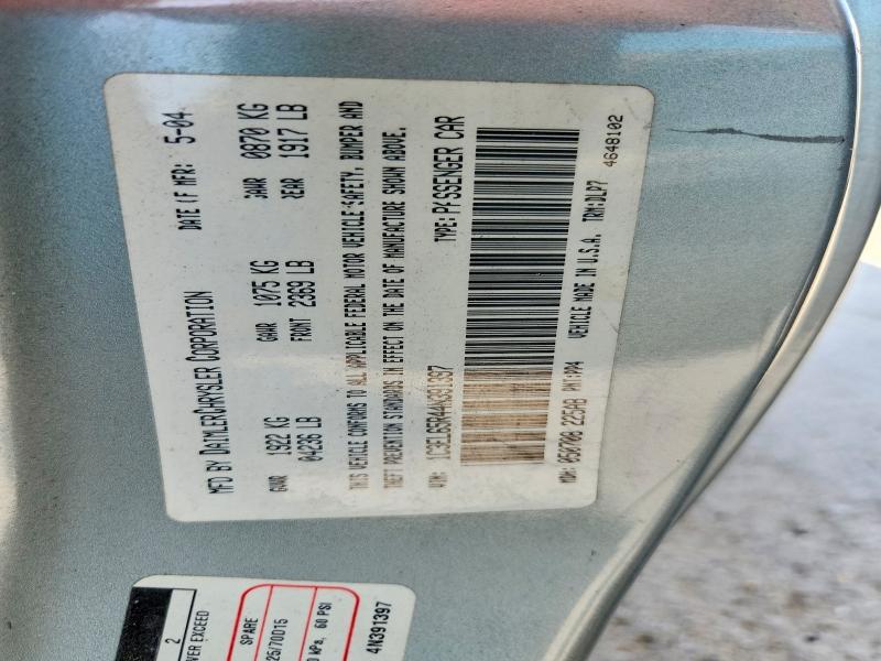 Aukcja sprzedaży 2004 Chrysler Sebring, vin: 1C3EL65R44N391397, numer aukcji: 64622066