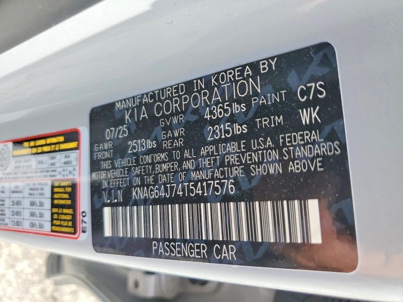 Продажа на аукционе авто 2026 Kia K5, vin: KNAG64J74T5417576, номер лота: 66599666