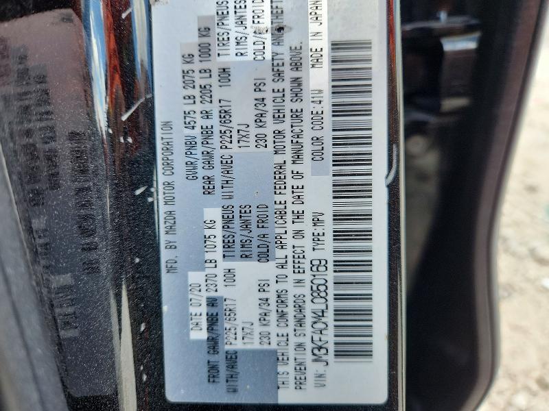 Aukcja sprzedaży 2020 Mazda Cx-5, vin: JM3KFACM4L0850169, numer aukcji: 64961016
