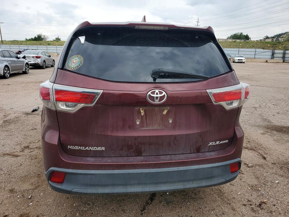 65200466 :رقم المزاد ، 5TDJKRFH5GS299721 vin ، 2016 Toyota Highlander مزاد بيع