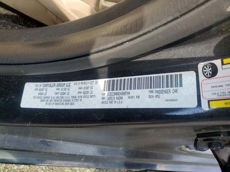 Продаж на аукціоні авто 2013 Chrysler 200, vin: 1C3CCBAB6DN568704, номер лоту: 65614136
