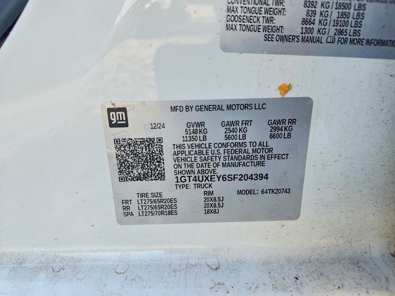 Продаж на аукціоні авто 2025 Gmc Sierra, vin: 1GT4UXEY6SF204394, номер лоту: 63462956