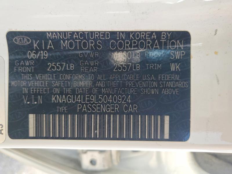 Продаж на аукціоні авто 2020 Kia Optima, vin: KNAGU4LE9L5040924, номер лоту: 64479656