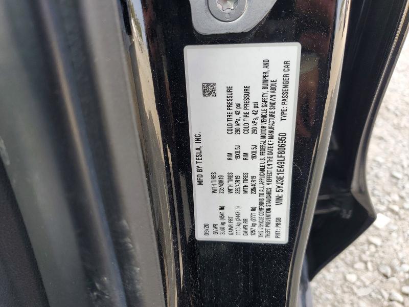 Продаж на аукціоні авто 2020 Tesla Model 3, vin: 5YJ3E1EA9LF806950, номер лоту: 65905006