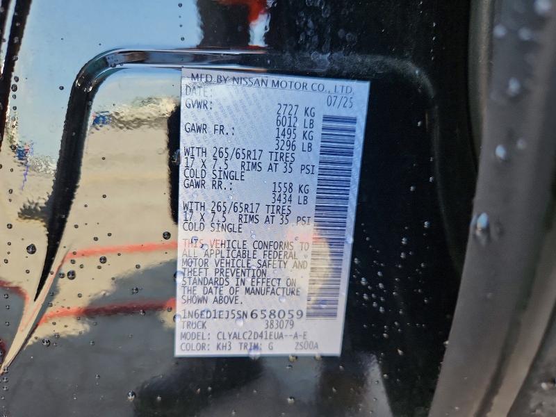 Продажа на аукционе авто 2025 Nissan Frontier, vin: 1N6ED1EJ5SN658059, номер лота: 64945466
