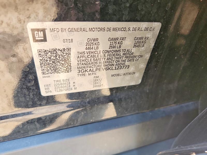 Aukcja sprzedaży 2019 Gmc Terrain, vin: 3GKALPEV6KL123773, numer aukcji: 64195476