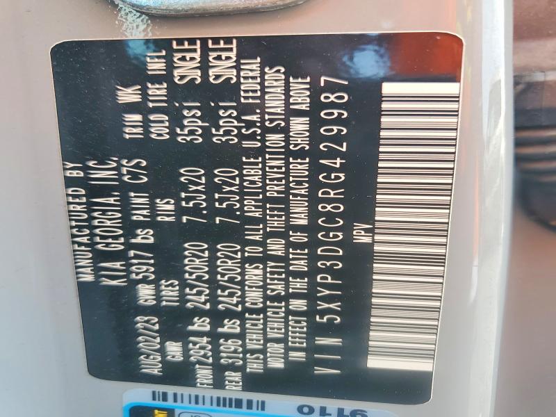 Aukcja sprzedaży 2024 Kia Telluride, vin: 5XYP3DGC8RG429987, numer aukcji: 64845976