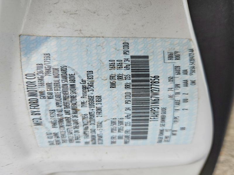 2007 Ford Focus მანქანა იყიდება აუქციონზე, vin: 1FAHP31N67W277856, აუქციონის ნომერი: 64226076