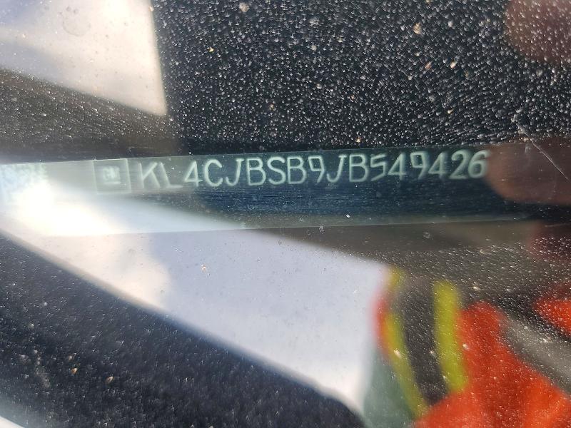 2018 Buick Encore მანქანა იყიდება აუქციონზე, vin: KL4CJBSB9JB549426, აუქციონის ნომერი: 65133986