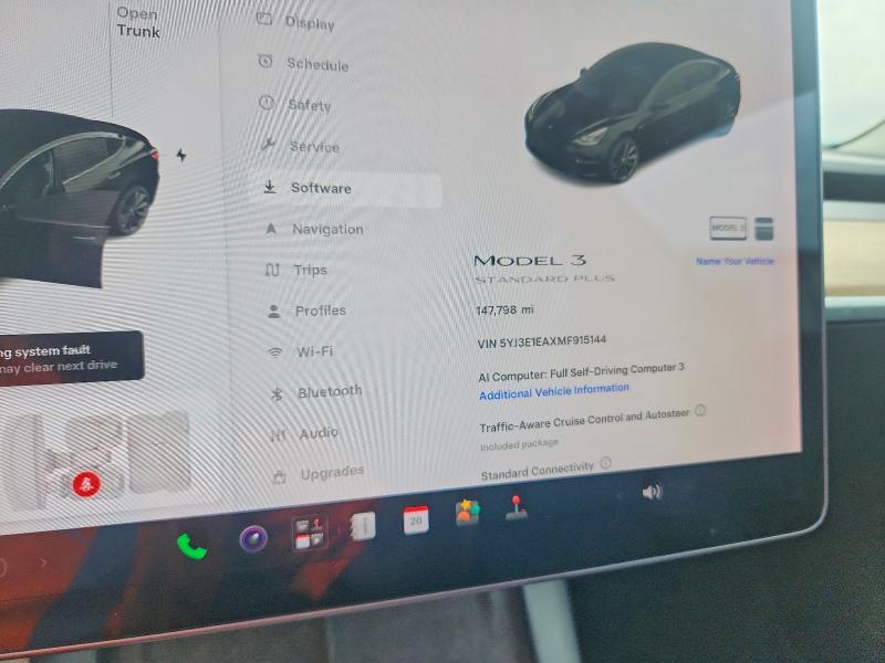 65057666 :رقم المزاد ، 5YJ3E1EAXMF915144 vin ، 2021 Tesla Model 3 مزاد بيع