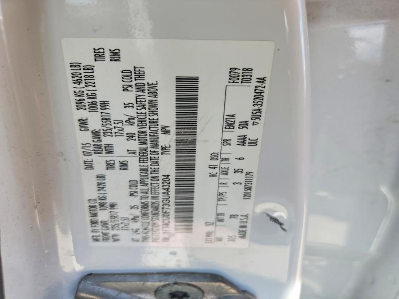 Продажа на аукционе авто 2016 Ford Escape, vin: 1FMCU0F73GUA43204, номер лота: 64573466
