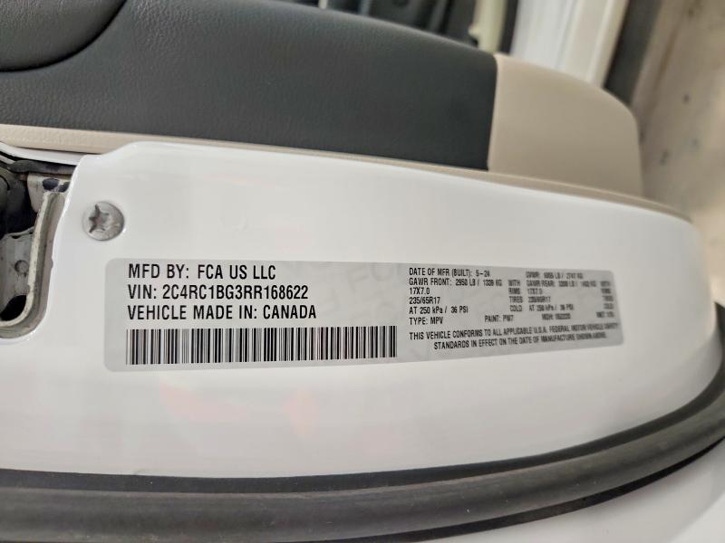 Aukcja sprzedaży 2024 Chrysler Pacifica, vin: 2C4RC1BG3RR168622, numer aukcji: 65022596