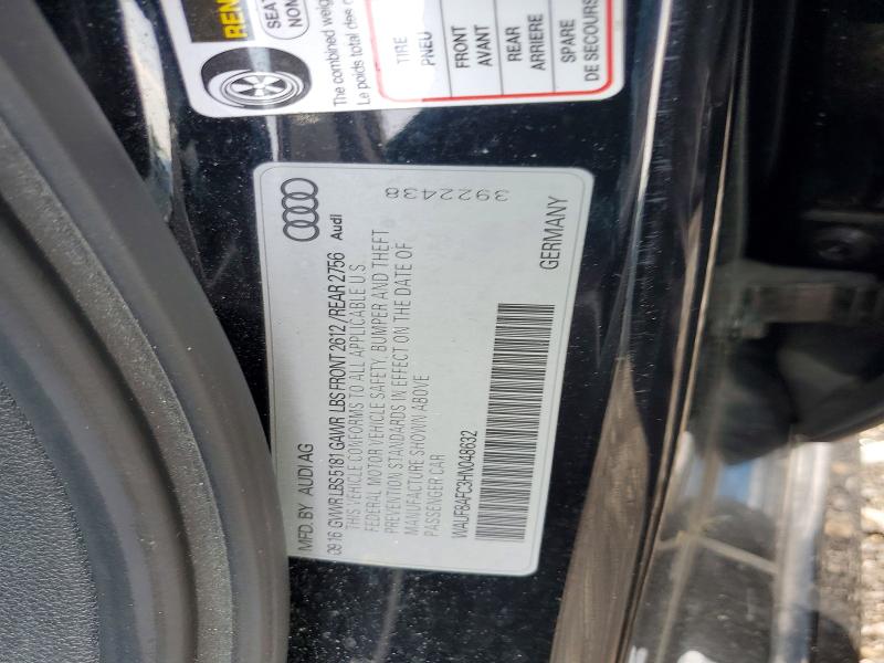 60205266 :رقم المزاد ، WAUF8AFC3HN048632 vin ، 2017 Audi A6 مزاد بيع