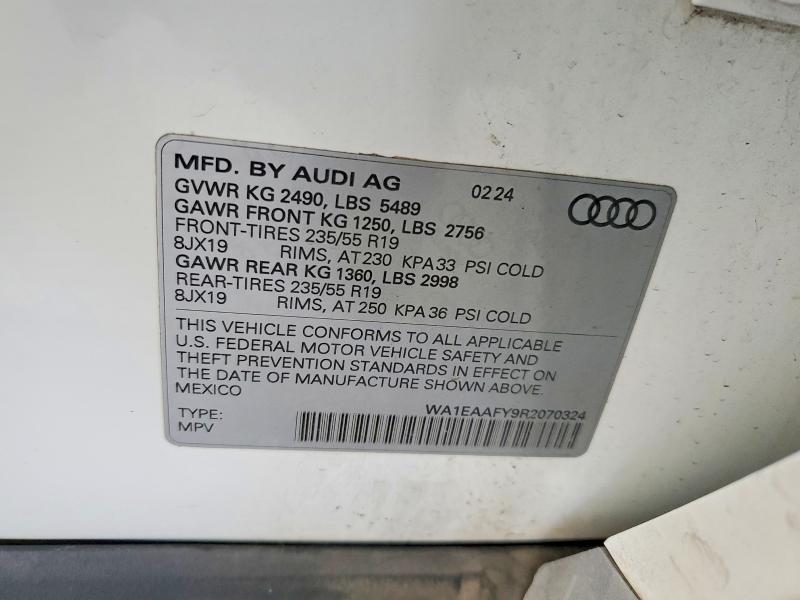 Продаж на аукціоні авто 2024 Audi Q5, vin: WA1EAAFY9R2070324, номер лоту: 65518696