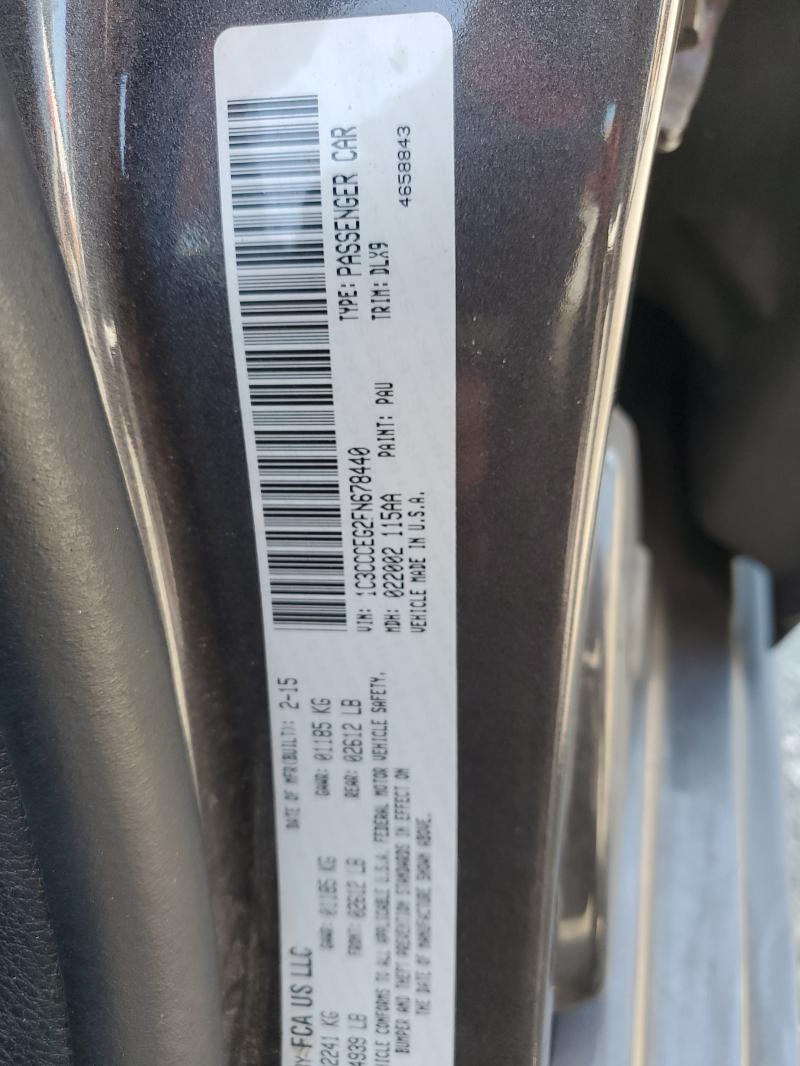 Aukcja sprzedaży 2015 Chrysler 200, vin: 1C3CCCEG2FN678440, numer aukcji: 63950586