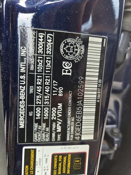 Продажа на аукционе авто 2018 Mercedes-benz Gle Coupe, vin: 4JGED6EB5JA102599, номер лота: 66000776