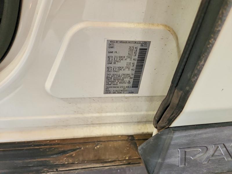 2022 Nissan Pathfinder მანქანა იყიდება აუქციონზე, vin: 5N1DR3BB2NC201861, აუქციონის ნომერი: 65939986