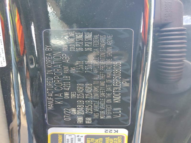 64998486 :رقم المزاد ، KNDCT3LE6P5038035 vin ، 2023 Kia Niro مزاد بيع