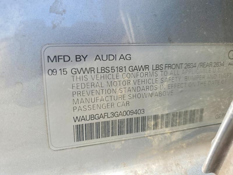 Продажа на аукционе авто 2016 Audi S4, vin: WAUBGAFL3GA009403, номер лота: 64065406