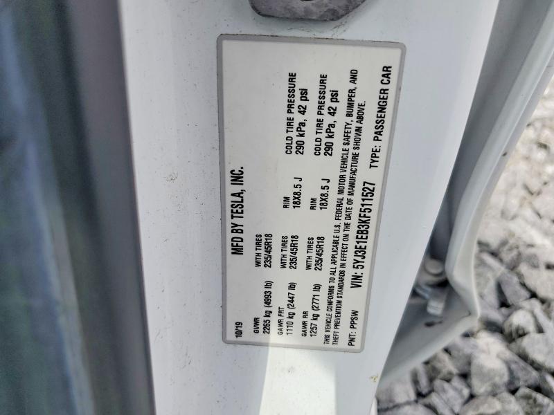 Aukcja sprzedaży 2019 Tesla Model 3, vin: 5YJ3E1EB3KF511527, numer aukcji: 65321766