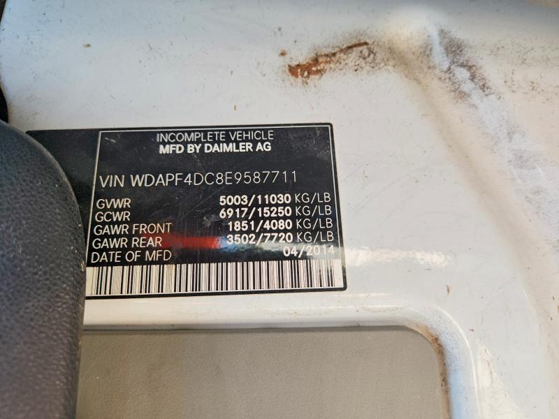 63901436 :رقم المزاد ، WDAPF4DC8E9587711 vin ، 2014 Mercedes-benz Sprinter مزاد بيع