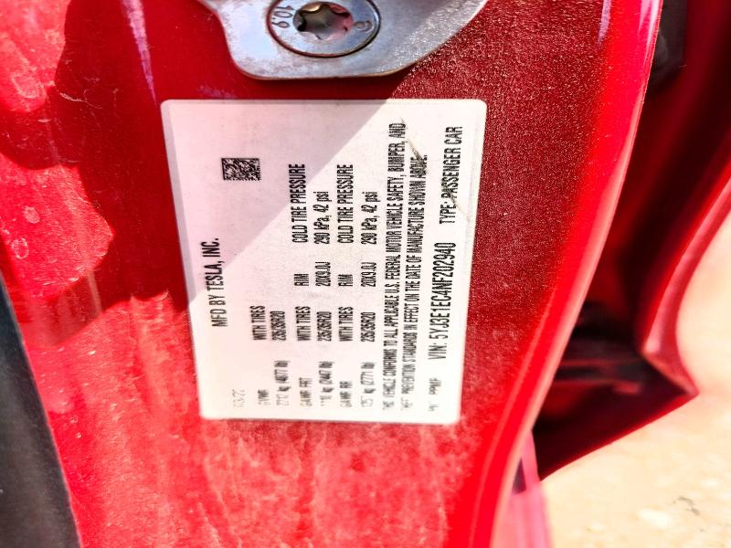 Aukcja sprzedaży 2022 Tesla Model 3, vin: 5YJ3E1EC4NF202940, numer aukcji: 65322726