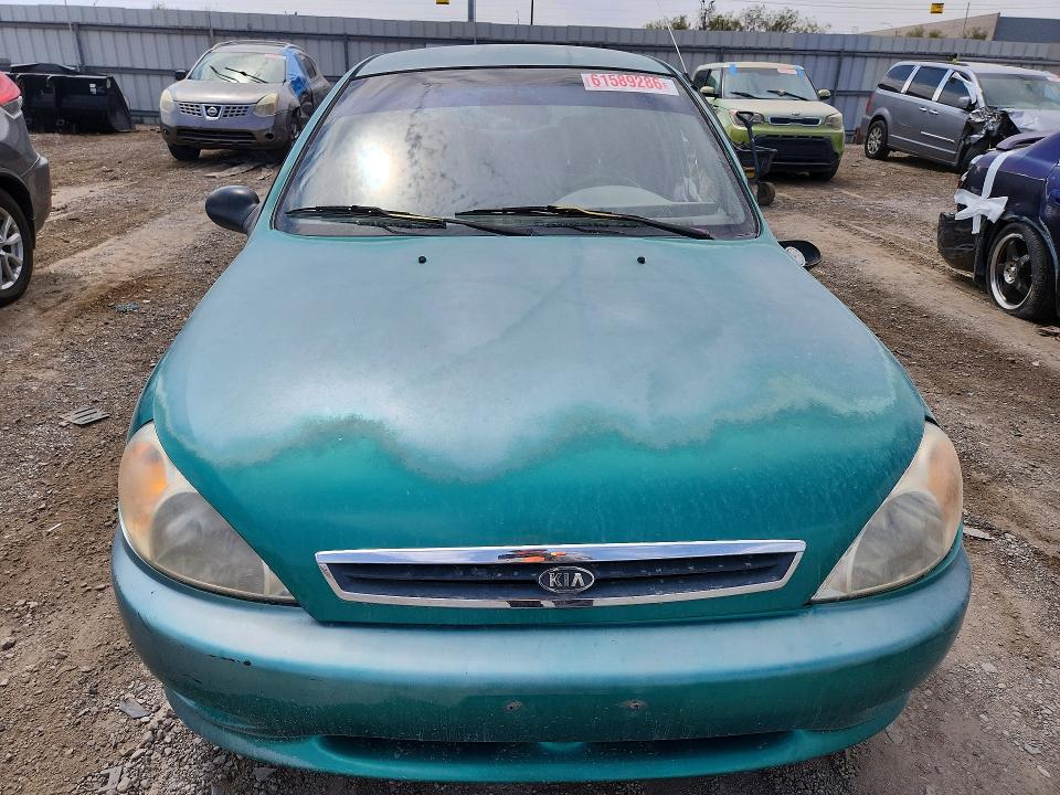 61589286 :رقم المزاد ، KNADC123626179843 vin ، 2002 Kia Rio مزاد بيع