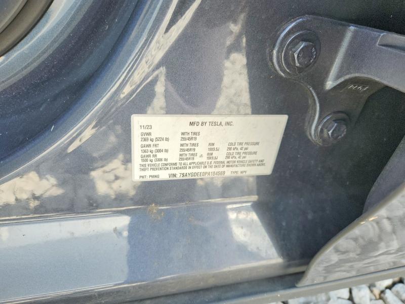 Aukcja sprzedaży 2023 Tesla Model Y, vin: 7SAYGDEE0PA184569, numer aukcji: 64473136