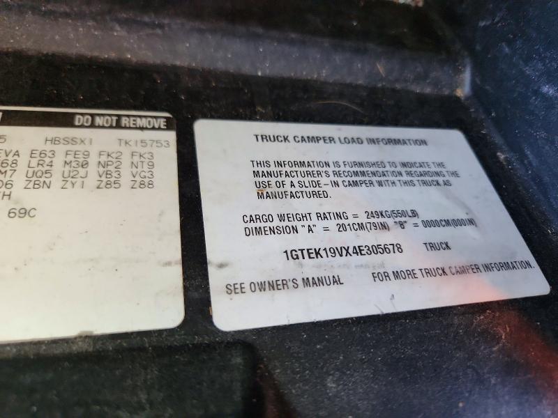 2004 Gmc New Sierra მანქანა იყიდება აუქციონზე, vin: 1GTEK19VX4E305678, აუქციონის ნომერი: 66773076