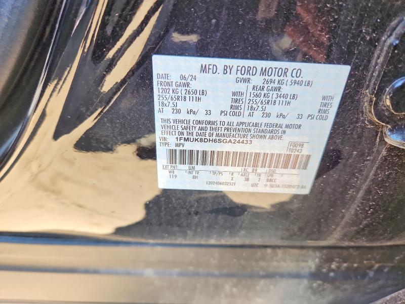 Aukcja sprzedaży 2025 Ford Explorer, vin: 1FMUK8DH6SGA24433, numer aukcji: 63734976