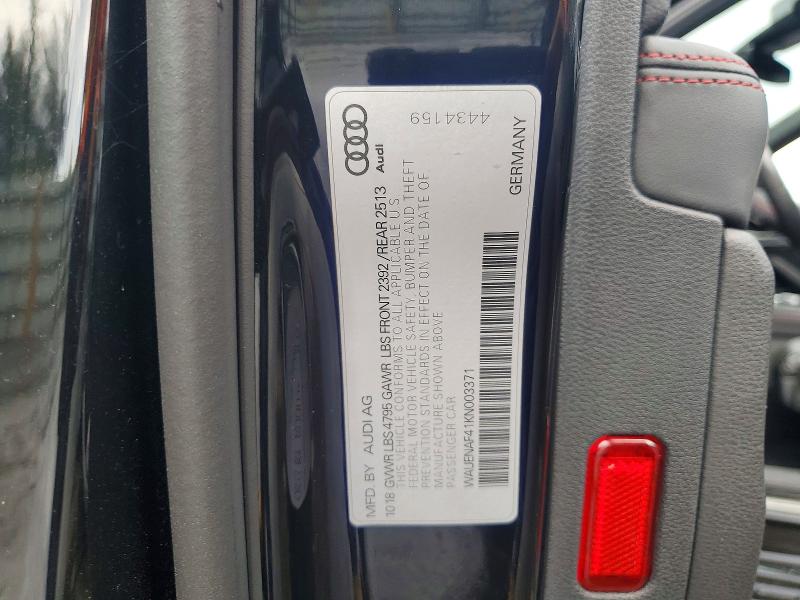 Aukcja sprzedaży 2019 Audi A4, vin: WAUENAF41KN003371, numer aukcji: 66026166