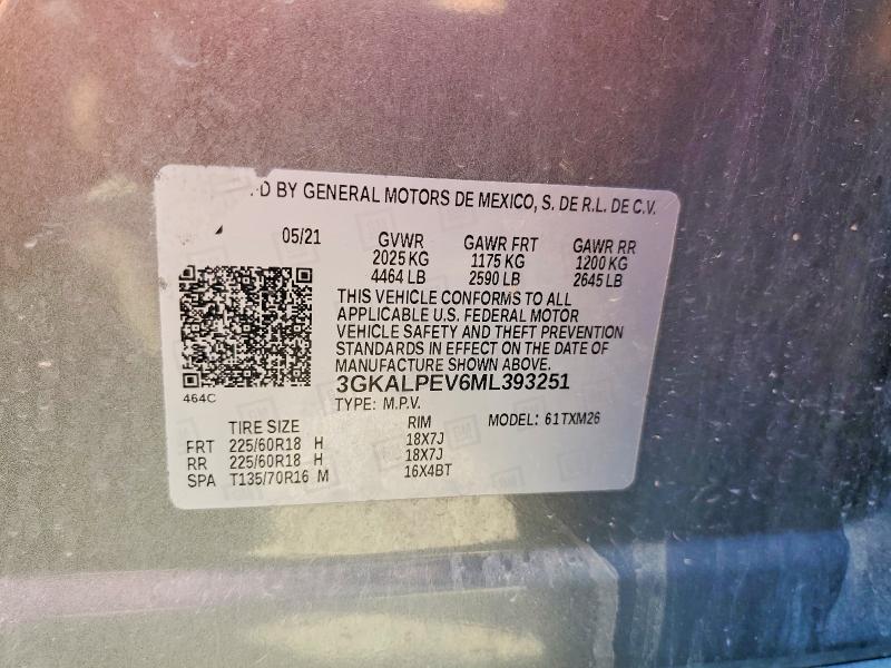 Продаж на аукціоні авто 2021 Gmc Terrain, vin: 3GKALPEV6ML393251, номер лоту: 63403536