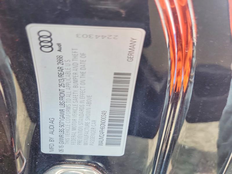 63927346 :رقم المزاد ، WAUM2AFH6GN000349 vin ، 2016 Audi A5 مزاد بيع