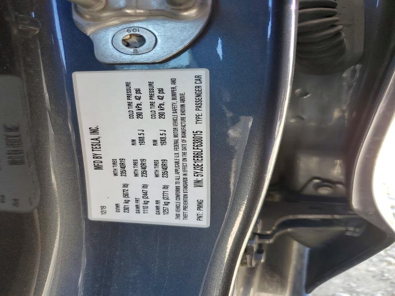 2020 Tesla Model 3 მანქანა იყიდება აუქციონზე, vin: 5YJ3E1EB6LF638015, აუქციონის ნომერი: 66469556