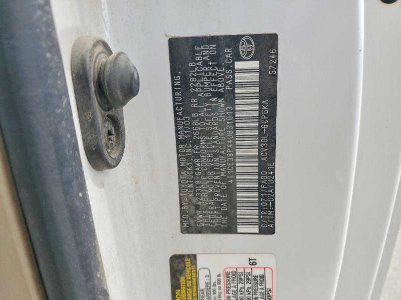 66042366 :رقم المزاد ، 4T1CE38P44U831013 vin ، 2004 Toyota Camry Solara مزاد بيع