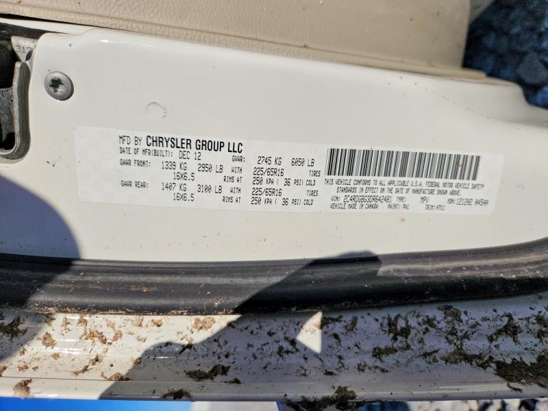 Продаж на аукціоні авто 2013 Dodge Grand Caravan, vin: 2C4RDGBG3DR642481, номер лоту: 63502496