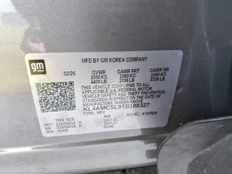 66313896 :رقم المزاد ، KL4AMCSL9TB188327 vin ، 2026 Buick Encore Gx مزاد بيع