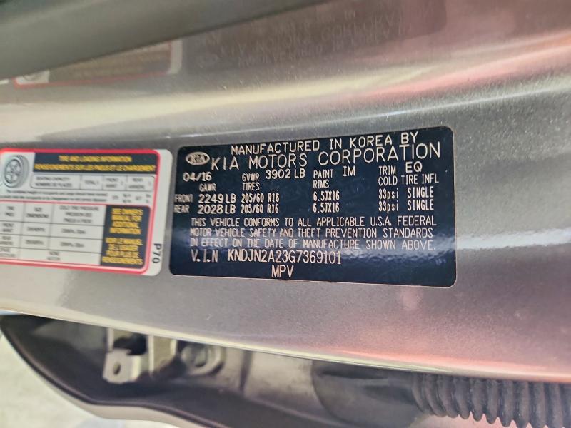 Aukcja sprzedaży 2016 Kia Soul, vin: KNDJN2A23G7369101, numer aukcji: 64837856