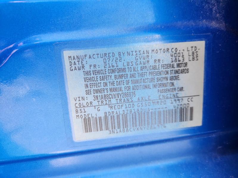 Aukcja sprzedaży 2022 Nissan Sentra, vin: 3N1AB8CVXNY286976, numer aukcji: 63033816